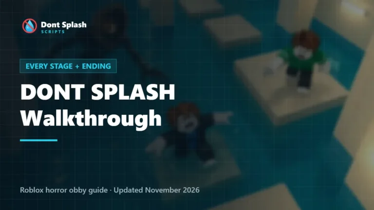 DONT SPLASH walkthrough every stage