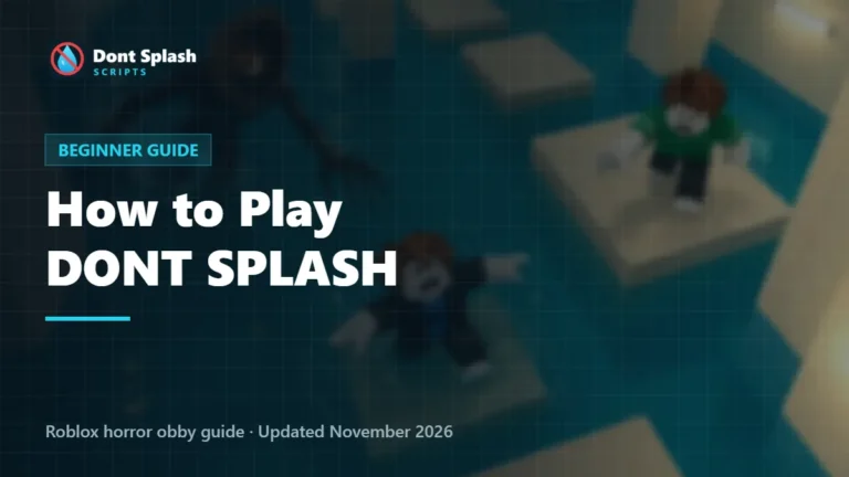 How to play DONT SPLASH beginner guide